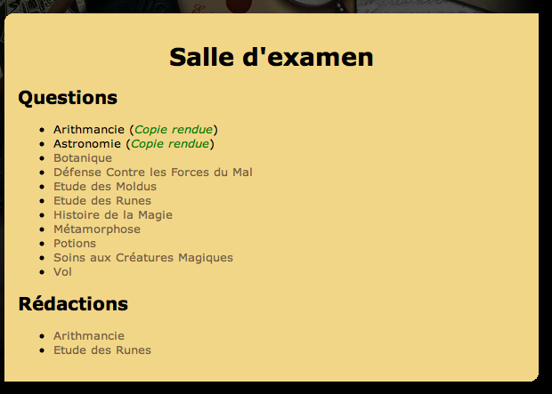 exemple d'examen